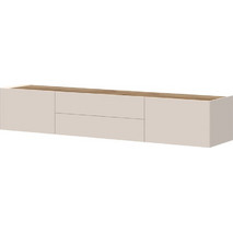 PoliHome Έπιπλο Τηλεόρασης Ξύλινο Μπεζ Μ206xΠ47xΥ37cm Spike Max 162734219