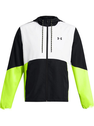 Under Armour Icon Legacy Αθλητικό Ανδρικό Μπουφάν Χειμωνιάτικο Softshell Αδιάβροχο Αντιανεμικό Μαύρο Λευκό Lime 1382875-002
