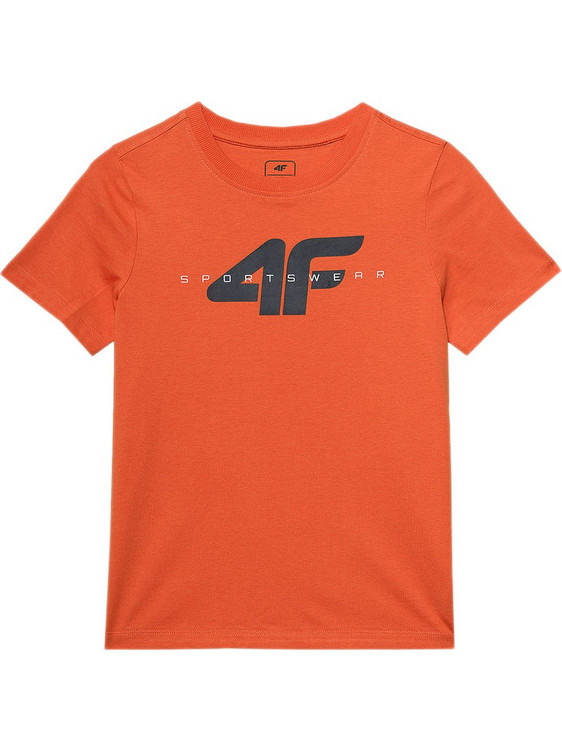 4F Παιδικό T-Shirt Κοντομάνικο Πορτοκαλί JWSS24-TTSHM1113-62S
