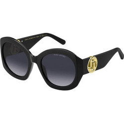 Marc Jacobs MARC722S 2M2/9O Γυναικεία Γυαλιά Ηλίου Στρογγυλά Κοκάλινα Μαύρα με Μαύρο Polarized Φακό