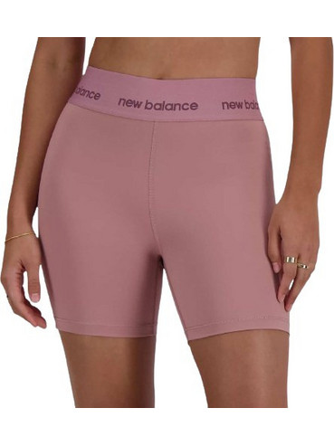 New Balance Γυναικείο Κολάν Ποδηλατικό Ψηλόμεσο Βαμβακερό Ροζ WS41182-RSE