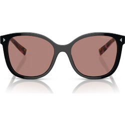 Prada PR22ZS 12O10D Γυναικεία Γυαλιά Ηλίου Πεταλούδα Κοκάλινα Μαύρα με Ροζ Polarized Φακό