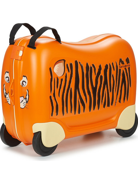 Samsonite Dream2Go Tiger Παιδική Βαλίτσα Καμπίνας 52x38x21cm με 4 Ρόδες Πορτοκαλί