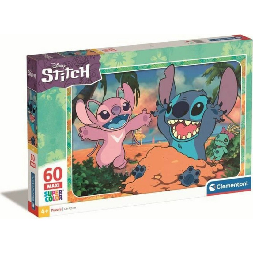 Clementoni Maxi Super Color Disney Lilo & Stitch 60pcs | BestPrice.gr