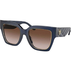 Tory Burch TB7180U 165613 Ανδρικά Γυαλιά Ηλίου Τετράγωνα Κοκάλινα Μπλε με Καφέ Polarized Φακό