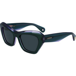 Lanvin LNV663S-304 Γυναικεία Γυαλιά Ηλίου Πεταλούδα Κοκάλινα Μαύρα με Μαύρο Polarized Φακό