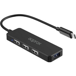 Approx APPC48 V2 USB Hub 3.0 USB-C με 4 Θύρες USB-A