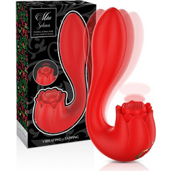 Mia Selena Vibrating Tapping Κλειτοριδικός Δονητής Κόκκινος