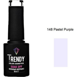 Trendy Soak Off 147 Pastel Purple Ημιμόνιμο Βερνίκι Νυχιών 6ml