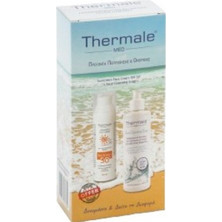 Thermale Med Sunscreen Face Cream SPF50 75ml + Face Cleansing Soap 250ml