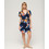 Superdry Mini Καλοκαιρινό Καθημερινό Φόρεμα Floral Κρουαζέ Navy Μπλε W8011666A-2KD