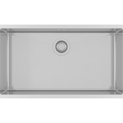 Helika Enna 100B Υποκαθήμενος Νεροχύτης Inox Σατινέ 79x45cm
