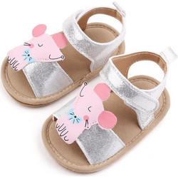 Childrenland Βρεφικά Πέδιλα Αγκαλιάς Ασημί D2611