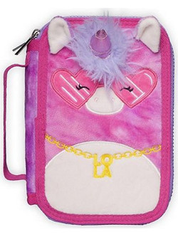 Difuzed Squishmallows Lola The Unicorn Κασετίνα με 2 Θήκες Ροζ PC115374SQM