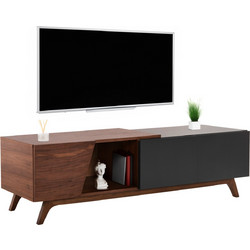 HomeMarkt Έπιπλο Τηλεόρασης Ξύλινο Καρυδί Μ180xΠ40xΥ50cm Hudson HM9748