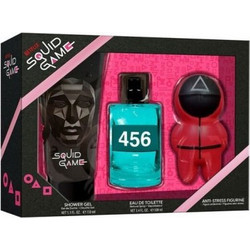 Air-Val Netflix Squid Game Eau de Toilette 100ml + Shower Gel 150ml +Anti Stress Miniature