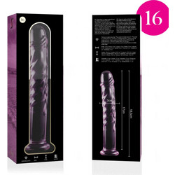 Ibiza Nebula Series 16 Borosilicate Γυάλινο Dildo 18.5cm Ροζ