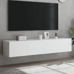 vidaXL Έπιπλο Τηλεόρασης Ξύλινο Λευκό Μ80xΠ35xΥ31cm 837282