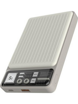 Devia S28 Magsafe Power Bank 10000mAh 22.5W με Θύρα USB-A Ivory