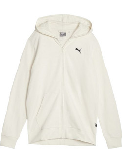 Puma Essentials Ανδρική Ζακέτα Φούτερ με Κουκούλα και Φερμουάρ Μπεζ 675979-99