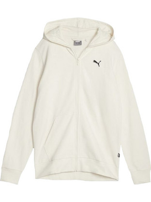 Puma Essentials Ανδρική Ζακέτα Φούτερ με Κουκούλα και Φερμουάρ Μπεζ 675979-99