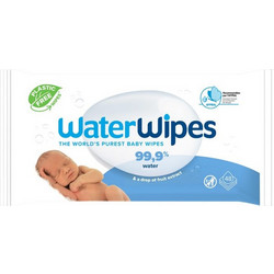 WaterWipes Μωρομάντηλα με Νερό Χωρίς Οινόπνευμα Άρωμα & Parabens 48τμχ