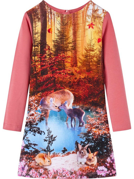 vidaXL Παιδικό Φόρεμα Ροζ 14896