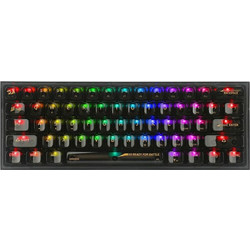 Redragon Fizz K617-CT Gaming Πληκτρολόγιο 60% RGB Black Transparent