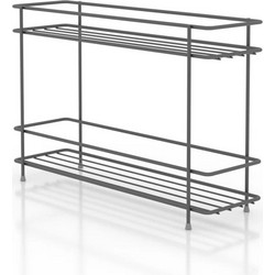 Tekno-tel MG522BL Ραφιέρα Μεταλλική 2 Θέσεων 32.5x8x21.5cm