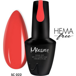 Mixcoco SC 022 Watermelon Pink Ημιμόνιμο Βερνίκι Νυχιών 15ml