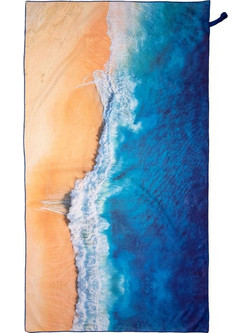 Viopros Πετσέτα Θαλάσσης Microfiber Μπλε 90x160cm 677796