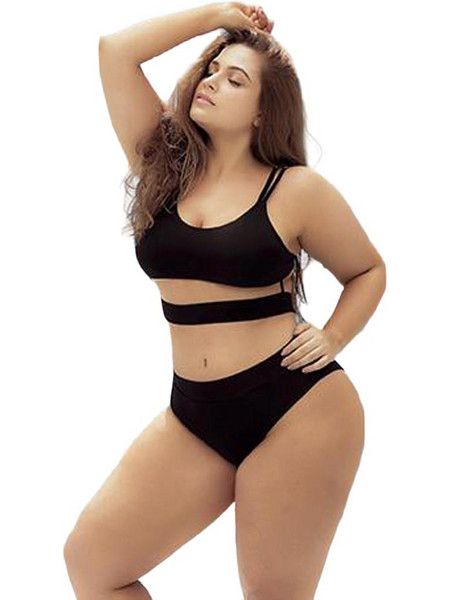 Mapale Bikini Set Μπουστάκι Ψηλόμεσο Μαύρο MP-6604X