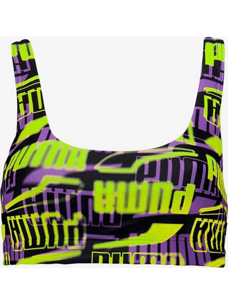 Puma Bikini Top Μπουστάκι Lime Μωβ 938344-01