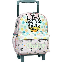 Gim Mini Mickey Friends Daisy Σχολική Τσάντα Τρόλεϊ Νηπιαγωγείου Λευκή 340-90073