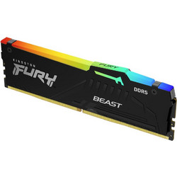 Kingston Fury Beast RGB 16GB (1X16GB) DDR5 RAM 6400MHz C32 Black RGB EXPO