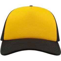 Atlantis RAPP Ανδρικό Καπέλο Jockey με Δίχτυ Snapback Υφασμάτινο Μαύρο Κίτρινο
