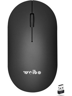 Weibo RF6500 Ασύρματο Bluetooth Ποντίκι Black