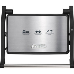 Pyrex Panini SB-291 Τοστιέρα με Κεραμικές Πλάκες για 2 Τοστ 1000W