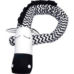 Rythmos Zebra Πάντα Κούνιας Snake Λευκό Μαύρο 10x200cm