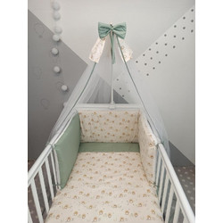 Baby Star Hugs Σετ Κούνιας Beige 6τμχ