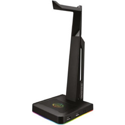 Zeroground ST-1000g Mirai Επιτραπέζια Βάση Ακουστικών Gaming με RGB & Θύρα USB Black