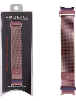 Volte-Tel Λουράκι Μεταλλικό Pink (Samsung Galaxy Watch 3 / 4 / 4 Classic / 5 / 5 Pro / 6 / 6 Classic)