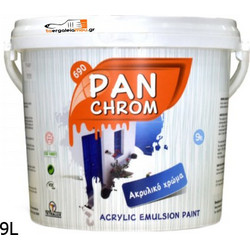 Tetralux Panchrom Ακρυλικό Χρώμα Εξωτερικού Χώρου Λευκό 9lt