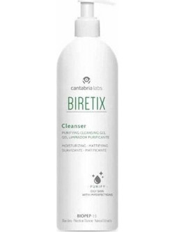 Cantabria Labs Biretix Cleanser Purifying Cleansing Ενυδατικό Gel Καθαρισμού Προσώπου 400ml