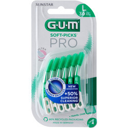 Gum 691 Pro Μεσοδόντιες Οδοντογλυφίδες L Πράσινες 30τμχ