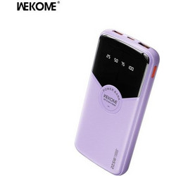 Wekome WP-43 Power Bank 10000mAh 22.5W με Θύρα USB-A & Θύρα USB-C Purple