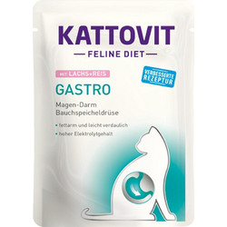 Kattovit Adult Gastro with Salmon & Rice 85gr