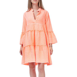 Lace Mini Καθημερινό Φόρεμα Πορτοκαλί M-8483