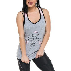 Evolution Body Γυναικείο Αθλητικό T-Shirt Γκρι 2228