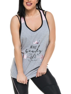 Evolution Body Γυναικείο Αθλητικό T-Shirt Γκρι 2228